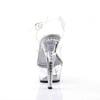 Pleaser - KISS208LS Sandale à bride à la cheville, Pole dance chaussures - Chaussures de pole dance - Noir Product image
